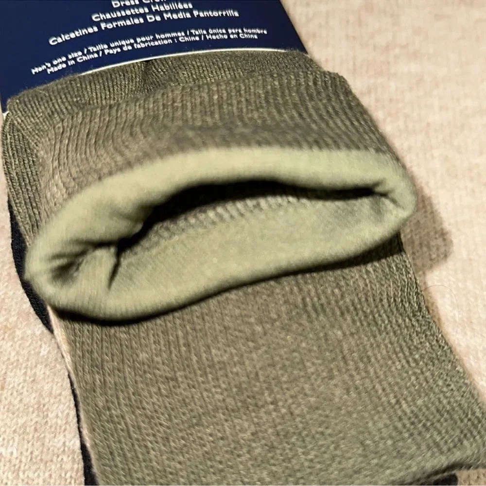 Tommy Hilfiger Shoe Size 7-12 4 Pack Men’s Dress Crew Cotton Blend Socks